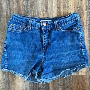 Levi’s Perfectly Slimming Cutoff Denim Shorts Size 8